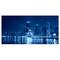 Designart - Blue Chicago Skyline Night - Cityscape Photo Canvas Print